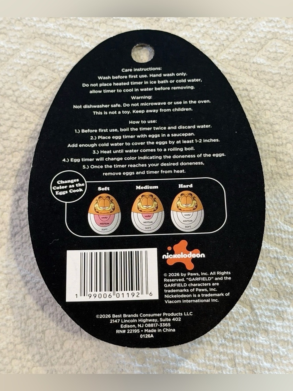 NICKOLODEAN Garfield egg timer - Picture 3 of 3
